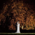 IMG_5064 Photo of married couple in the dark in front of the old tree at Colwick Hall Hotel.