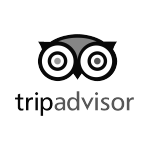 Black and White Trip Advisor logo