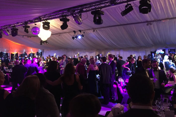 Large business party in the Lakeside Pavilion