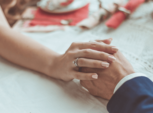 a couple celebrating their anniversary